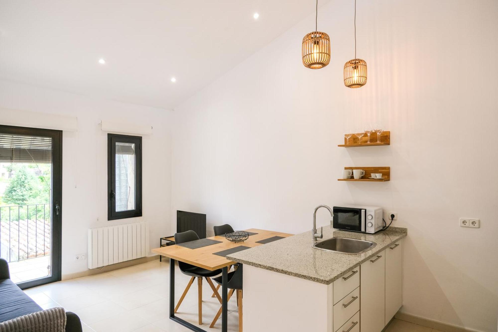 Ca Leudald 3 Apartamento En Besalu Con Terraza Bagian luar foto
